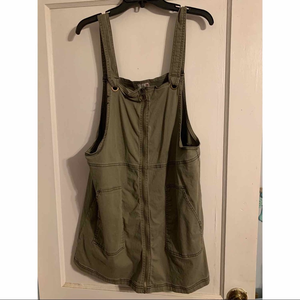 Green Overall Dress
